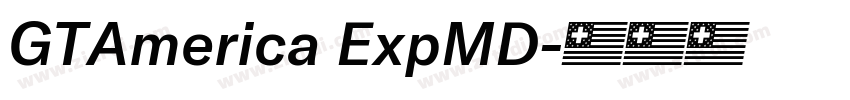 GTAmerica ExpMD字体转换